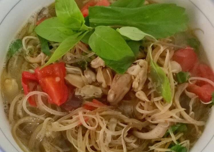 Cách làm canh hến nấu hoa chuối thơm ngon dân dã 1 canh hen hoa chuoi