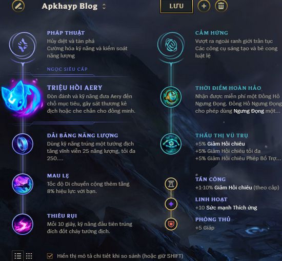 Bảng ngọc Fiddlesticks mới