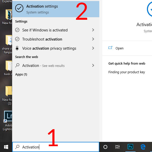 1-Cách sử dụng Key Windows 10