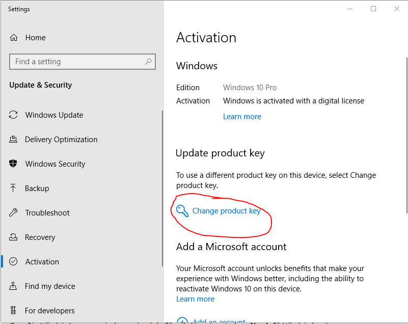 Key Win 10 Product key cài đặt Windows 10 Pro vĩnh viễn