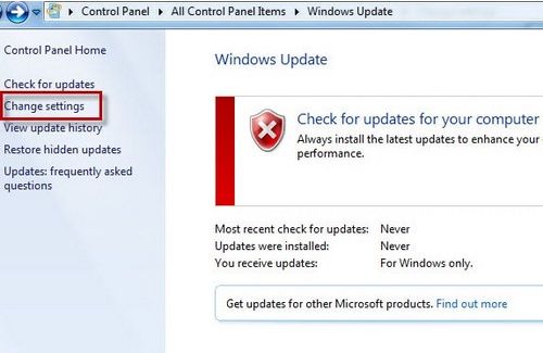 Tool tắt update win 7