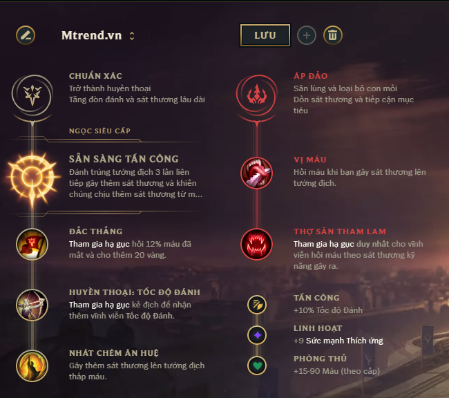 Guide Yasuo mùa 10: Cách chơi, cách lên đồ, bảng ngọc bổ trợ tái tổ hợp cho Ys Top, Mid mạnh nhất 2 Bảng ngọc tái tổ hợp cho Yasuo Mid