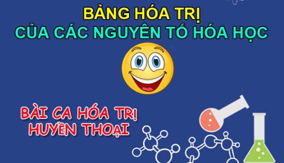 Bảng hóa trị các nguyên tố hóa học CHUẨN nhất