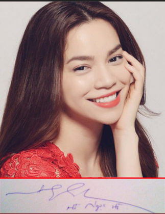 chu ky cua ca sy Ho Ngoc Ha