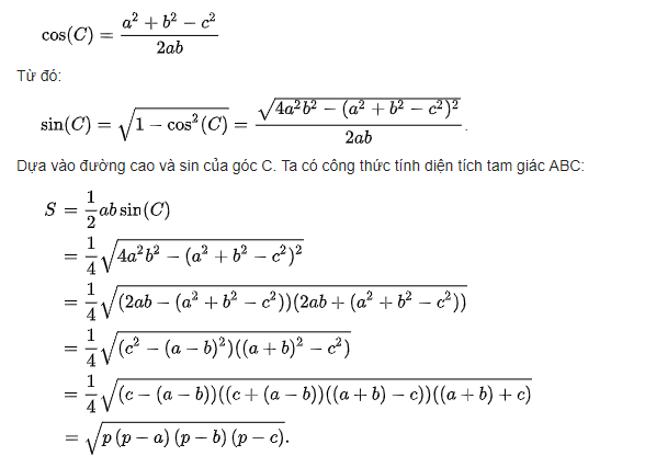 công thức hê-rông cho tứ giác