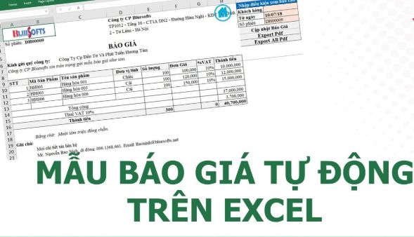 Mẫu báo giá đọc