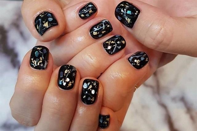 Nail xà cừ đính đá đẹp