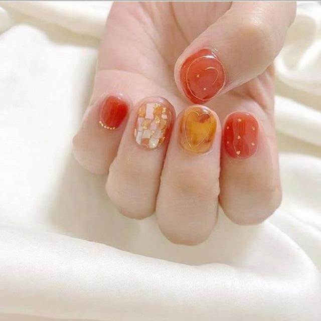 Mẫu Nail xà cừ dễ thương