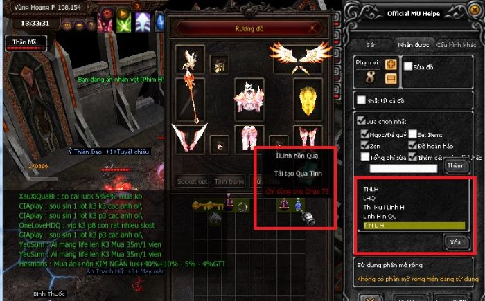 Auto nhặt đồ MU là gì? Cách sử dụng như thế nào đúng? 2 Cách cài đặt auto nhặt đồ trong game MU có thể dễ dàng thực hiện
