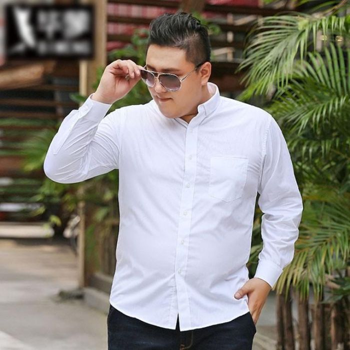 Cách chọn áo sơ mi nam cho người mập trở nên thon gọn 1 Tránh chọn áo quá rộng hay quá chật