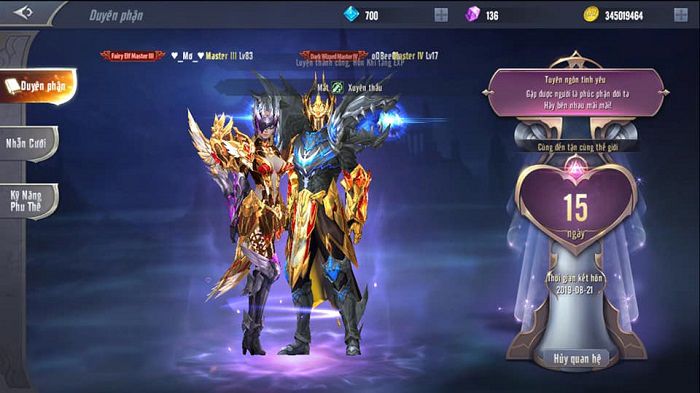 Hướng dẫn sử dụng tính năng kết hôn trong MU 1 MU là một trong những tựa game được phát triển đầu tiên ở Hàn Quốc