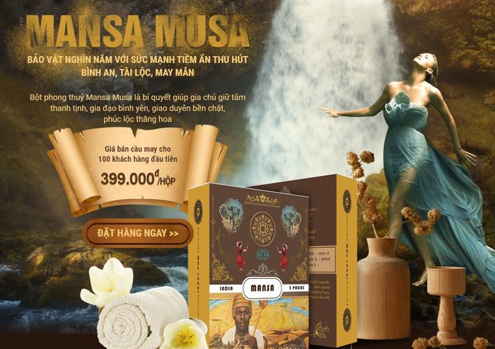 Nên cân nhắc lựa chọn đơn vị nổi tiếng để mua bột Mansa musa